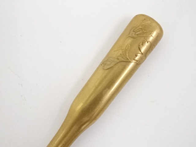 アンティーク着物 ] - 櫛・簪 本鼈甲 金蒔絵櫛・笄セット 16g □z